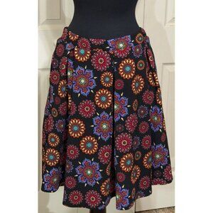 LuLaRoe Simply Comfortable A-Line Skirt Polyester Spandex Blend Women's Size L